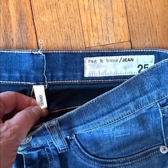 Rag & Bone Dark Blue Skinny Jeans - Picture 2 of 3
